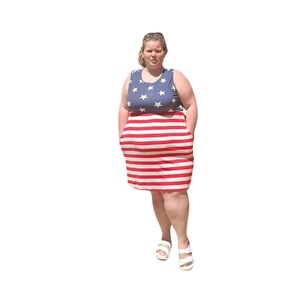 HEIMISH USA Stars and Stripes Dress - Red, White, Blue
